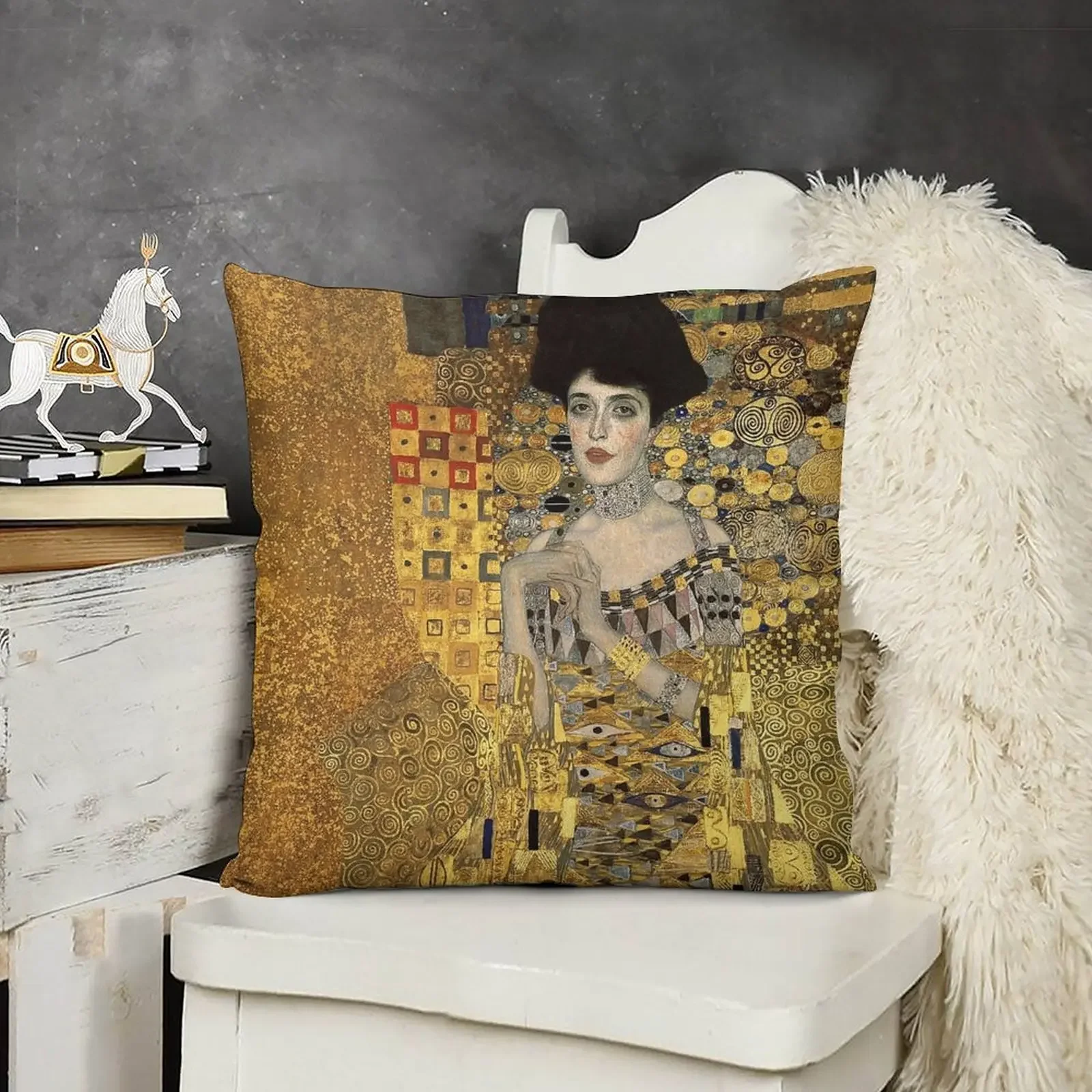 Густав Климт Адель Клэч-Бауэр декоративная подушка декор для дома подушки