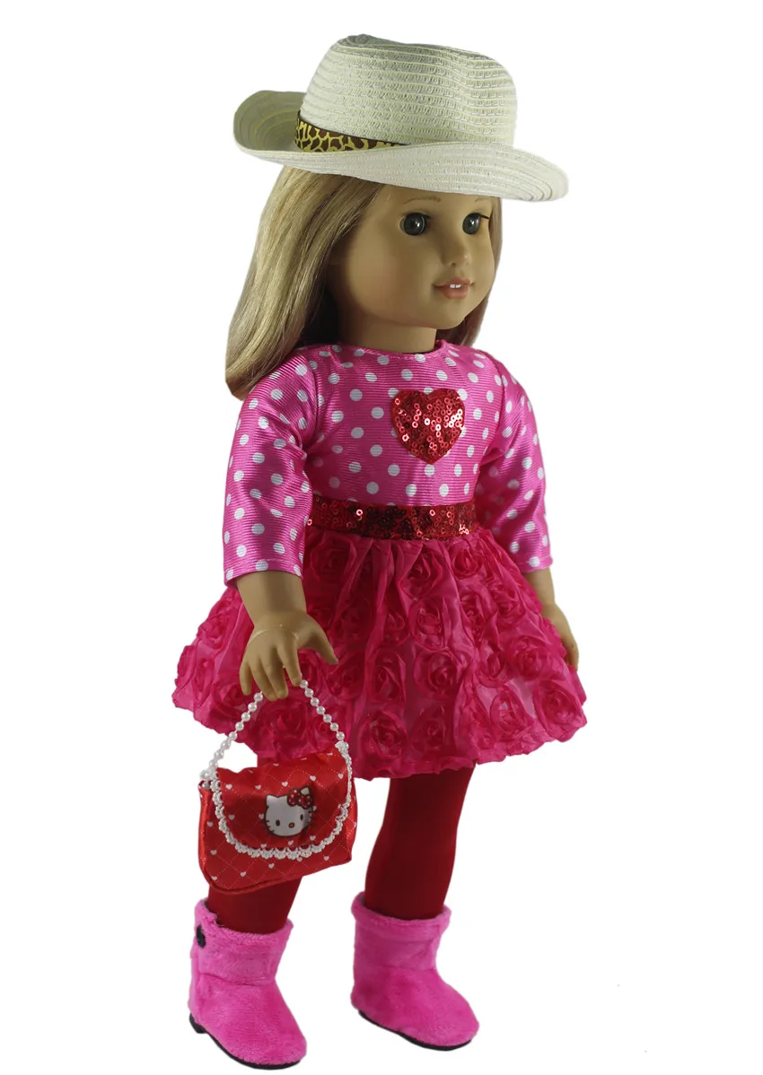 Набор одежды для модных кукол "Fashion Doll Clothes Set Toy Clothing Outfit for 18" Американская повседневная одежда Множество вариантов стилей X108.