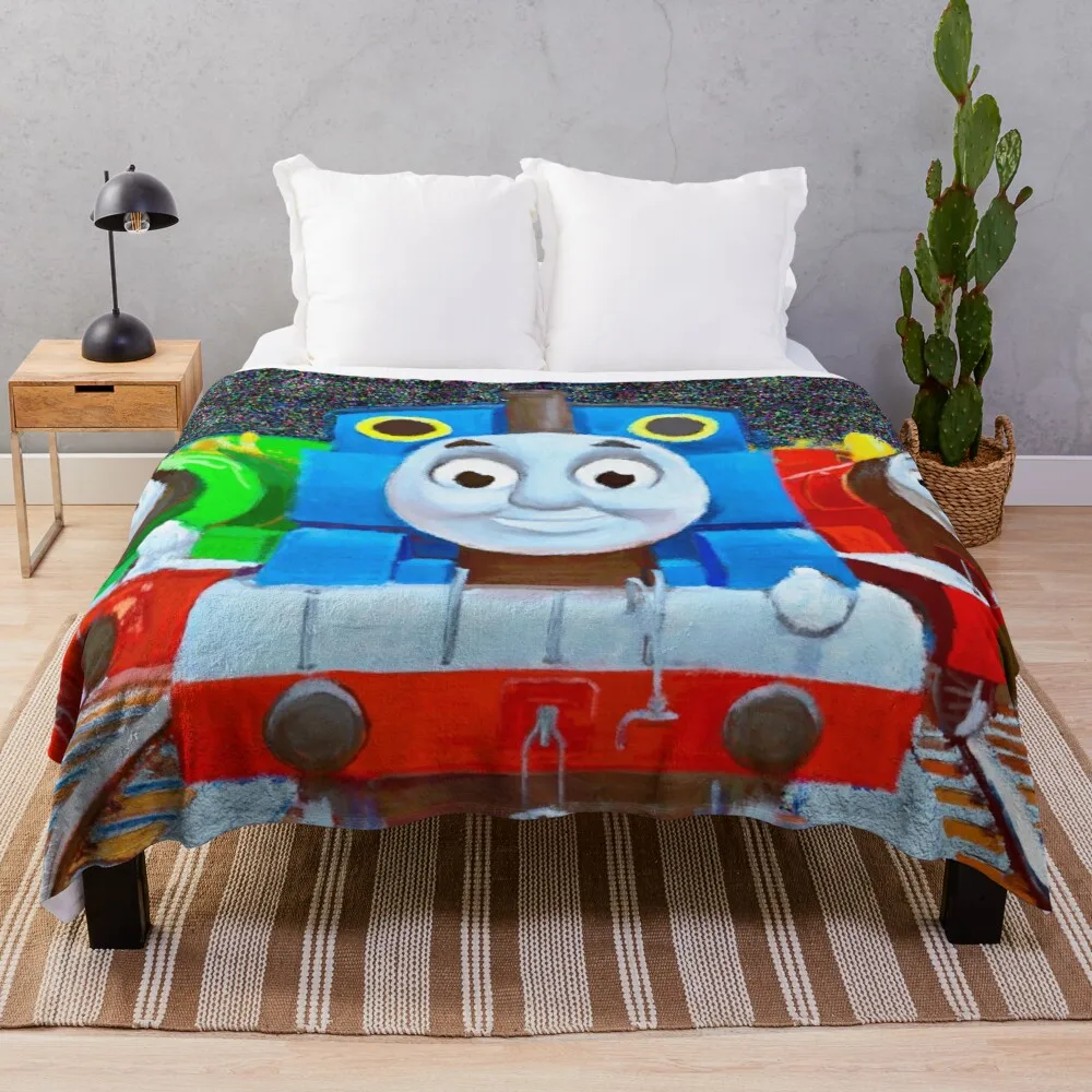 

Thomas with Friends Throw Blanket dorm room essentials Nap blanket blanket luxury