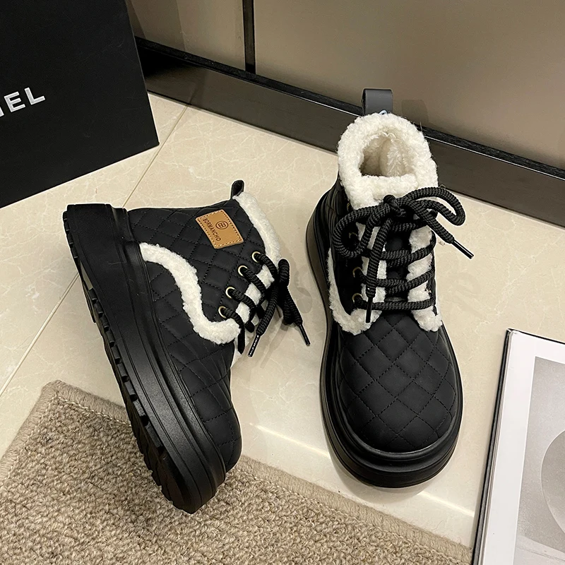 Обувь Сапоги Женская Новинка 2024 Австралия Зимняя Роскошный Дизайнер Рок Снег