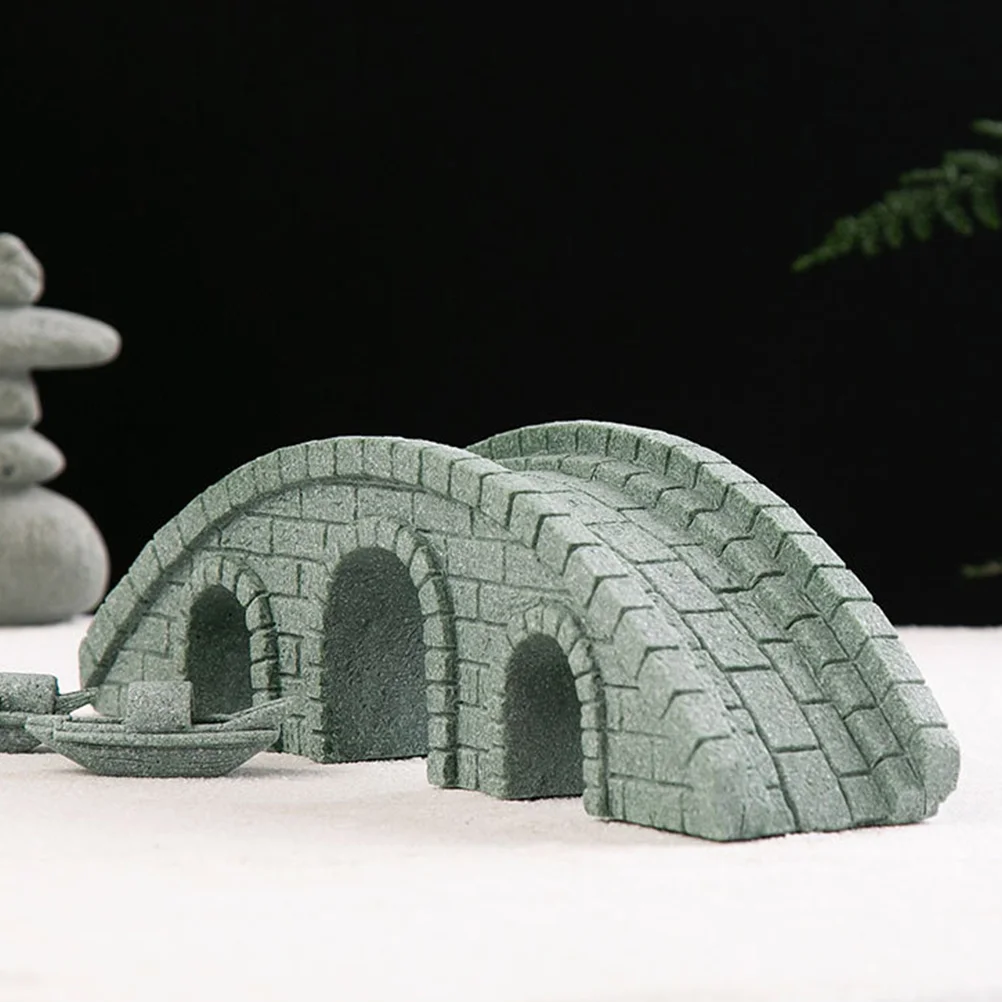 

Stone Bridge Mini Statue Stone Arch Bridge Vintage Style Bridge Arch Bridge Yard Bonsai Decoration