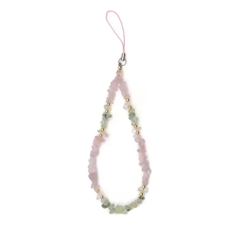 Fashion Design Natural Stone Anti-Lost Pendant 2022 Latest Exquisite Cute Ladies Mobile Phone Accessories