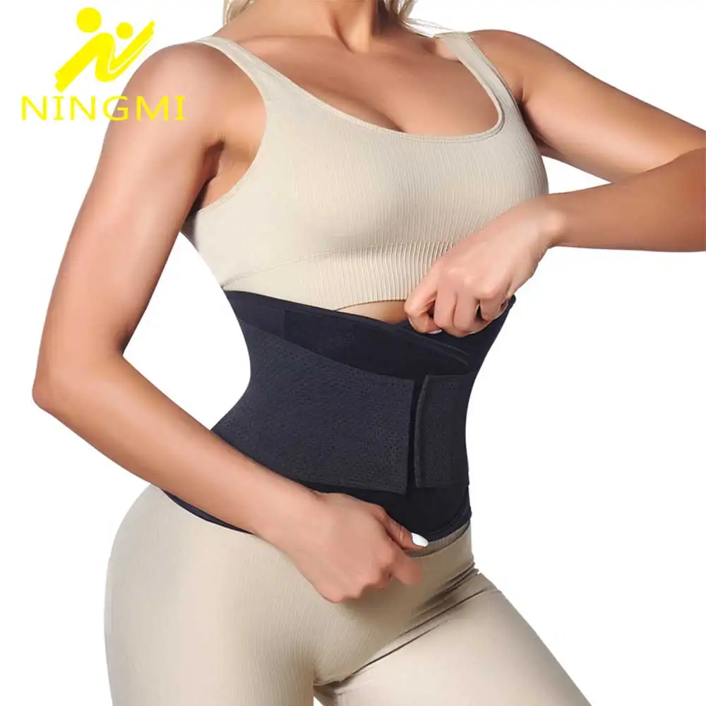 

Пояс NINGMI для коррекции фигуры, корсет для снижения веса, Женский корсет для талии, пояс для сауны и пота, триммер для живота, Корректирующее б...