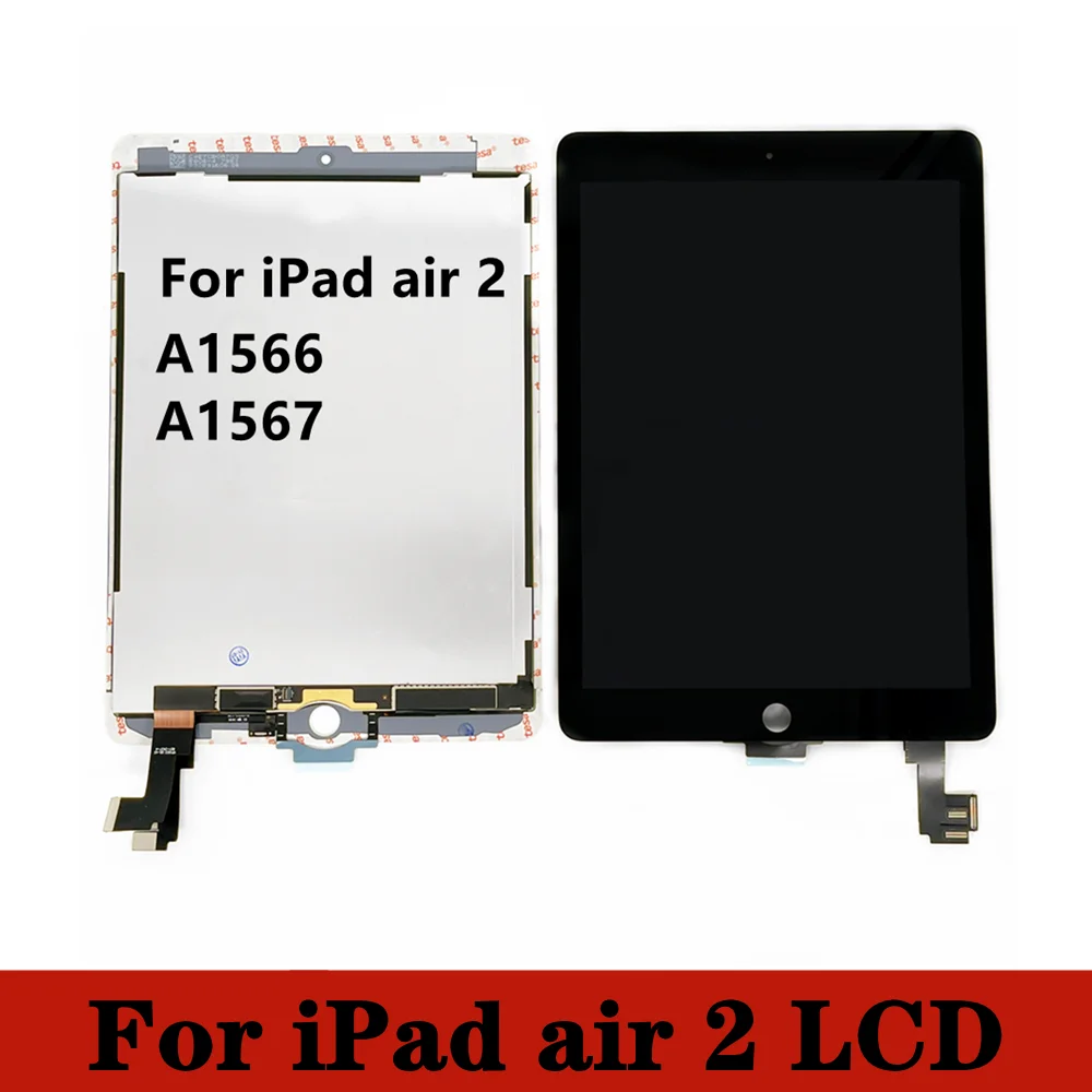 

Free Shipping LCD For IPad Air 2 Air2 A1566 A1567 LCD Display Touch Screen Digitizer Panel Assembly Replacement Part