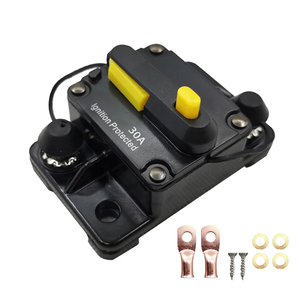 

30A 40A 50A 60A 80A 100A 150A 200A 250A 300A AMP Automatic switch fuse holder of reversible circuit breaker for car boat