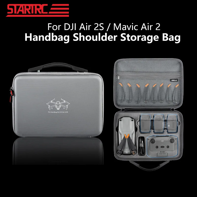STARTRC Mavic Air 2 Carrying Case Portable Travel Bag Hand Bag Capacity Handbag for DJI Mavic Air 2S Fly More Combo Storage Bag