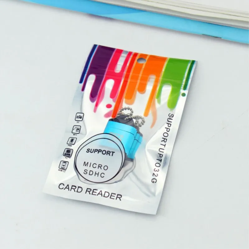 USB 2 0 Micro SD MicroSDXC MicroSDHC TF кардридер портативный пластиковый + металлический адаптер