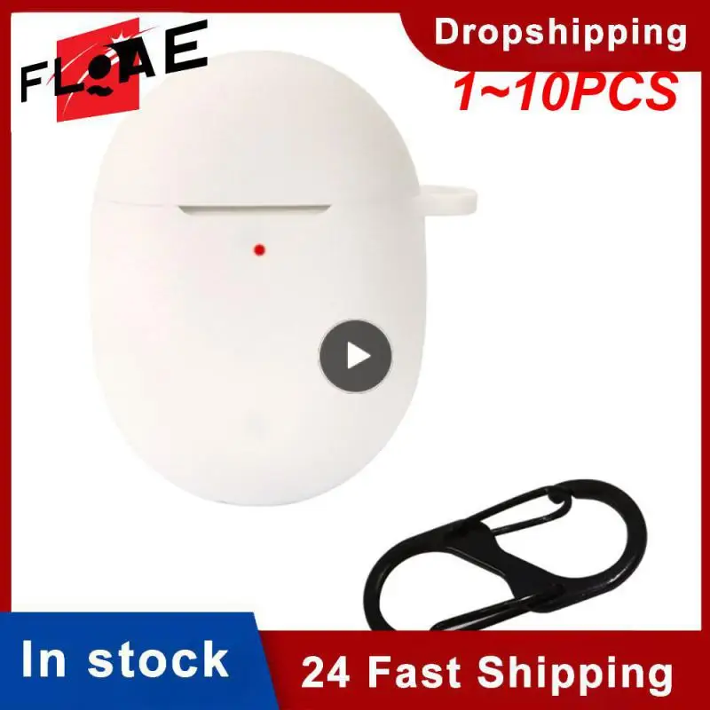 

1~10PCS For Buds 4 Earphone Protective Case Silicone Case Cute Cover, Siamese Silicone Pure color Cover for