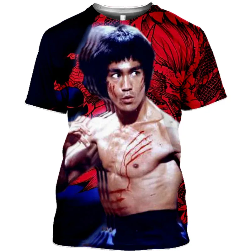 

Hot Sale Classical Bruce Lee 3D Printed T-shirt Unisex Fashion Popular Casual Harajuku Sweatshirt Short Sleeve Oversized Tops