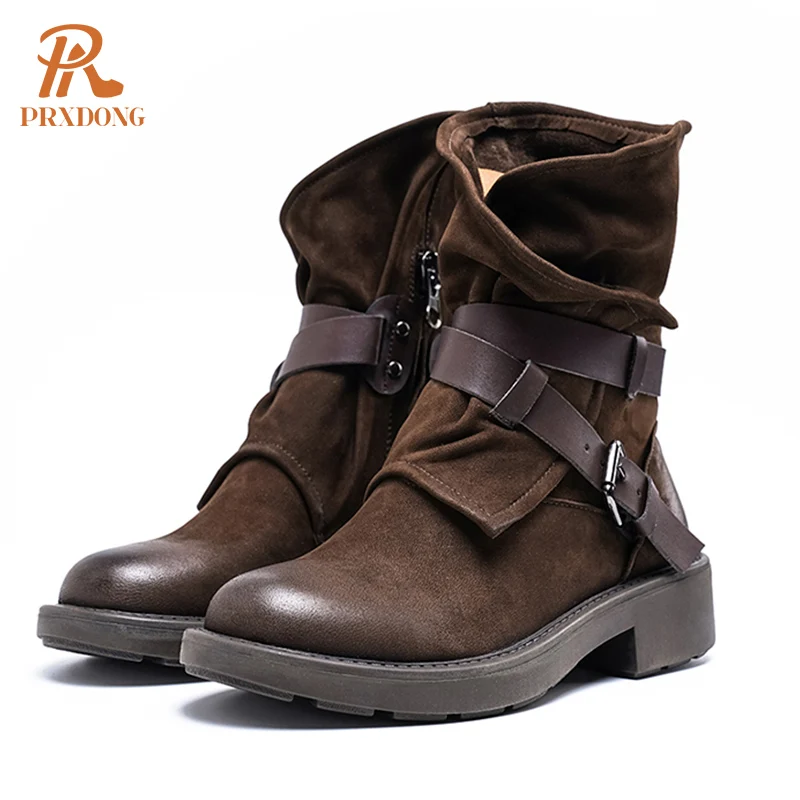 

Новые Классические женские ботильоны из натуральной кожи на толстом высоком каблуке черные коричневые осенне-зимние классические офисные ...