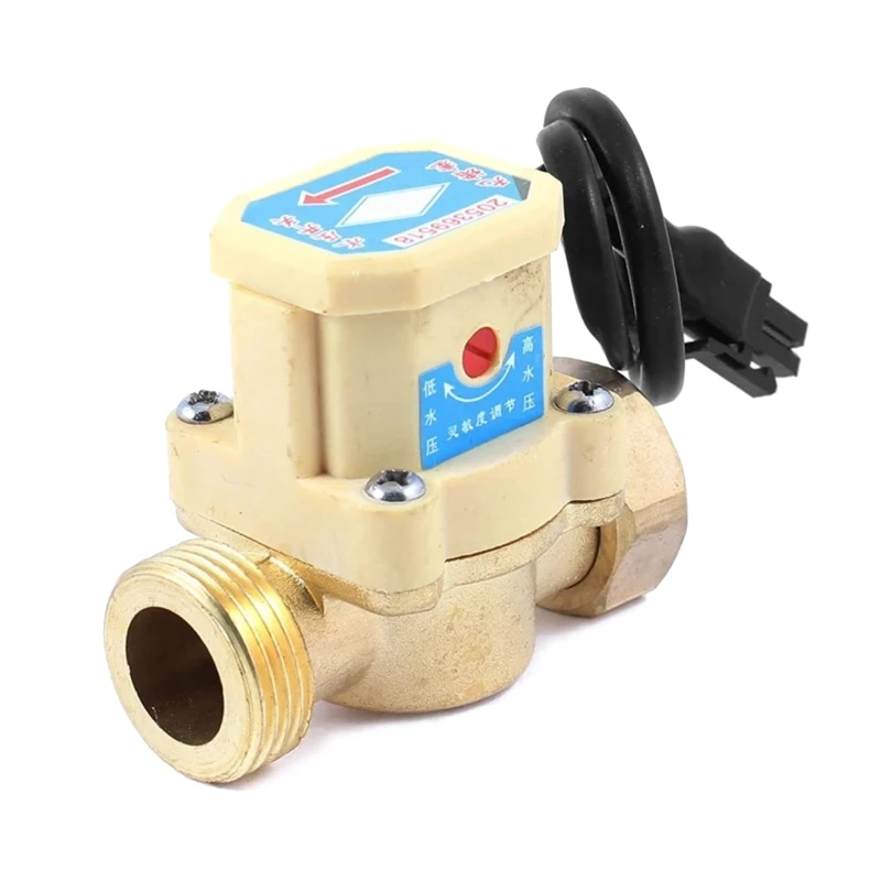 

Water Flow Switch Sensor 26mm 3/4" PT Thread Connector Metal Switch Metal Compatible w/ Low Water Pressure Water Heater