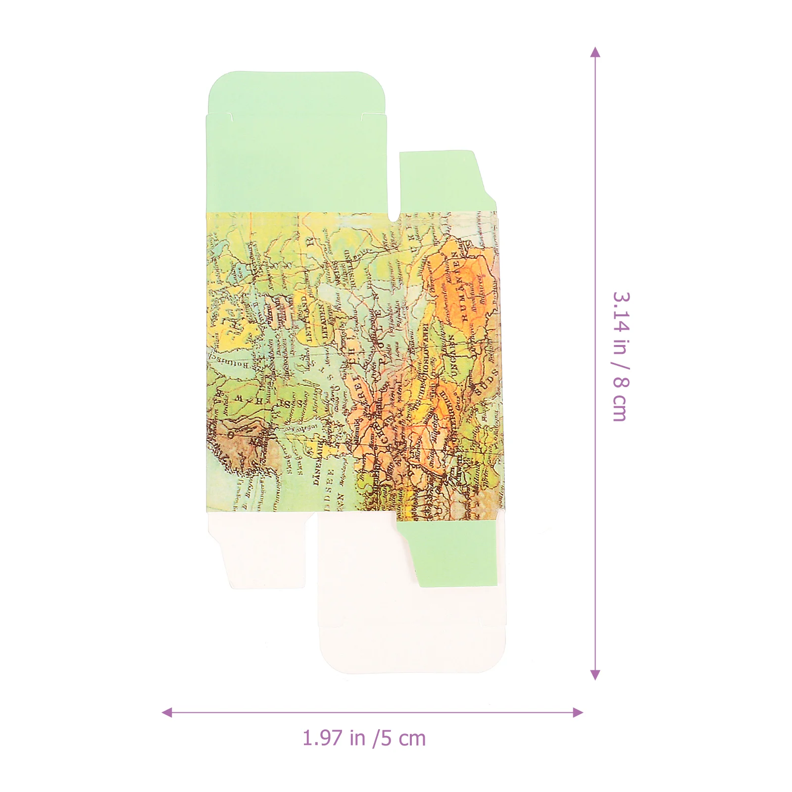50 шт. конфетные коробки с картой мира | Подарочные и пакеты