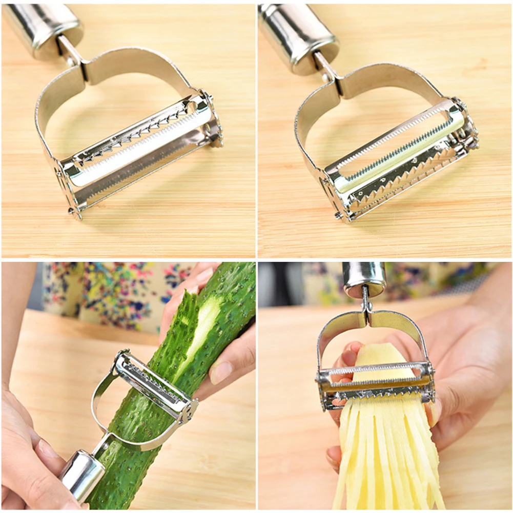 

2022NEW Vegetable Peeler Stainless Steel Kitchen Potato Peeler Metal Carrot Grater Slicer Shredder Fruit Peeler Kitchen Tools