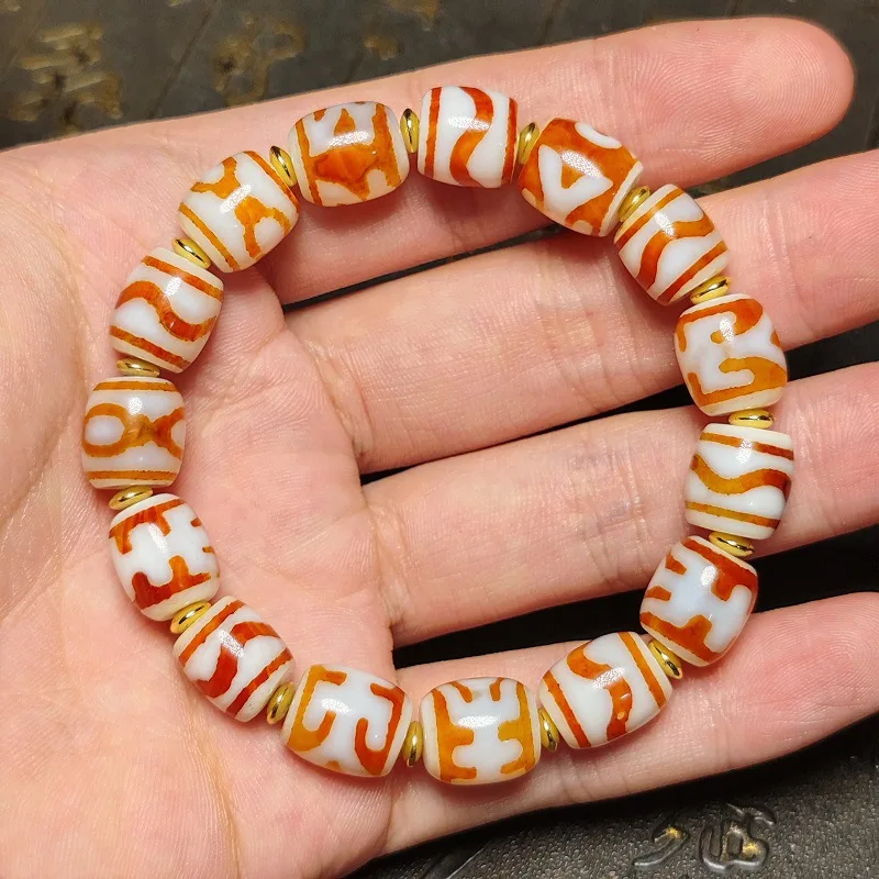 Браслет из красного агата с белыми отверстиями разные модели яркий амулет Tianzhu