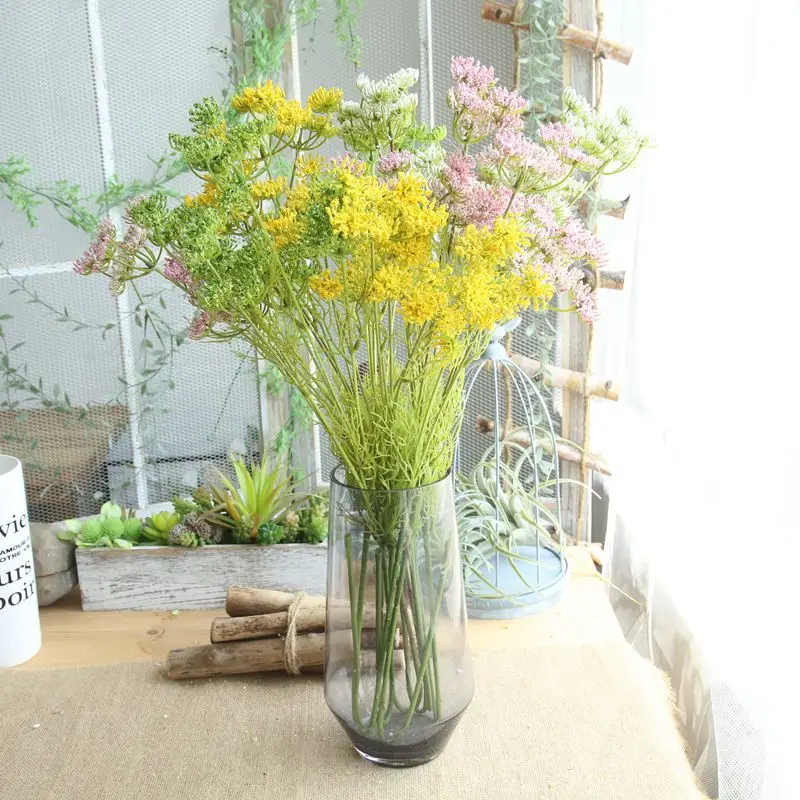 40 Heads Celery Simulation Fake flowers Artificial dandelion Thistle Flower Wedding Valentine's Day Home Decoration | Дом и сад