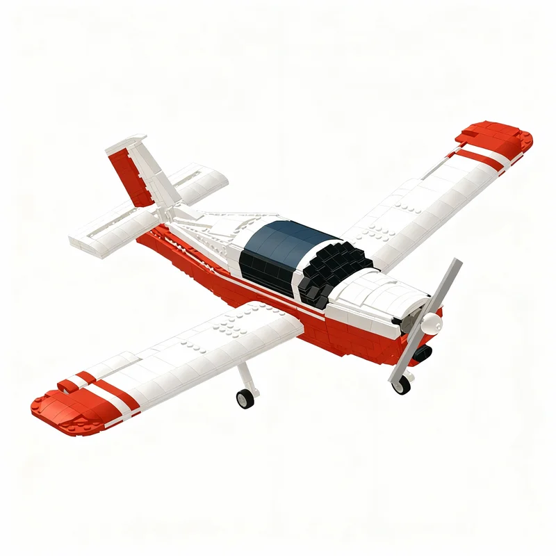 1178 деталей MOC Morane Saulnier MS B: Конструктор-модель, архитектурная игрушка, подарки на Рождество и День рождения, развивающая идея для сборки, для детей (art.: 3920dc70be7da) - 3920dc70be7da