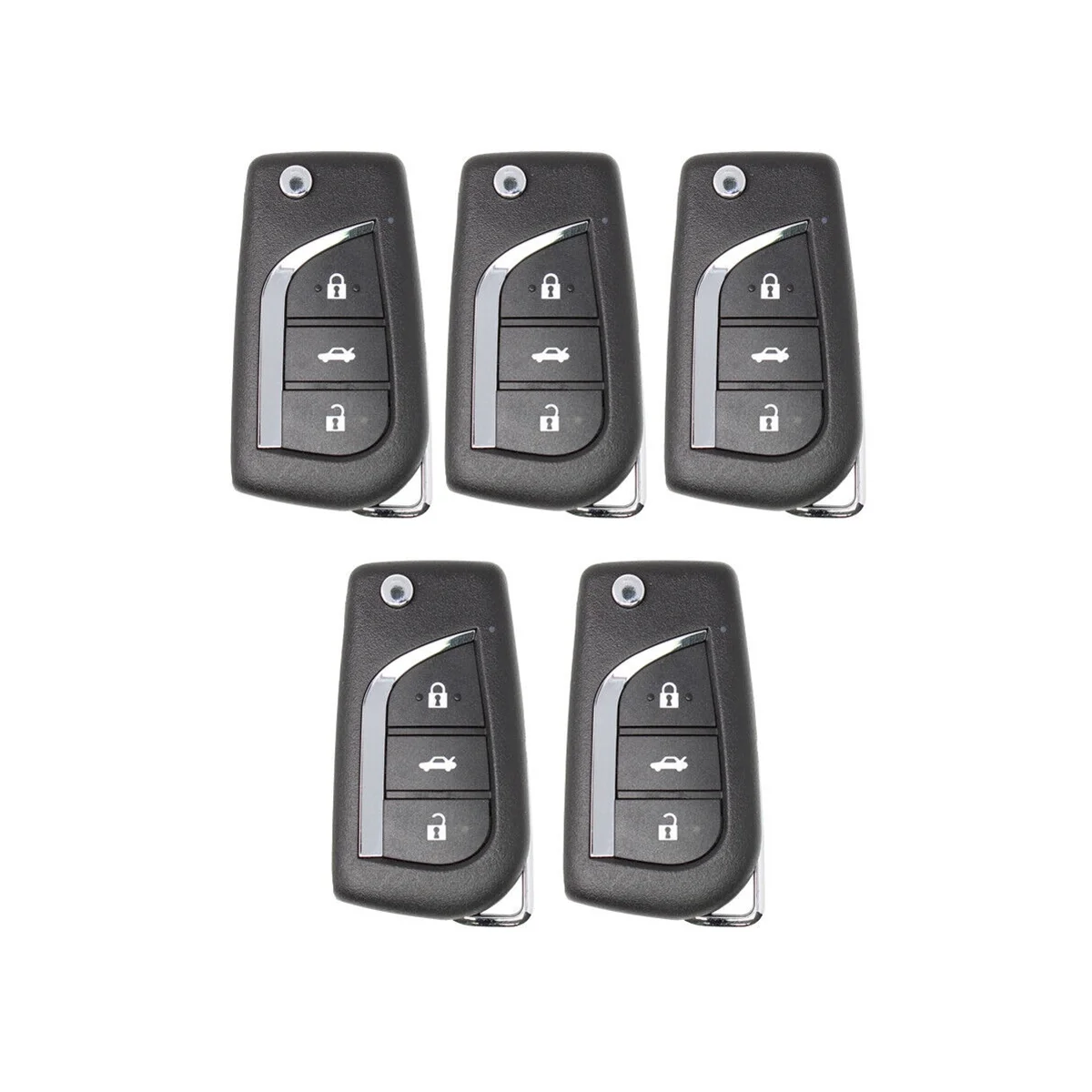 

Xhorse XKTO00EN Universal Wire Remote Key Fob 3 Buttons for Toyota Type for VVDI Key Tool 5Pcs/Lot