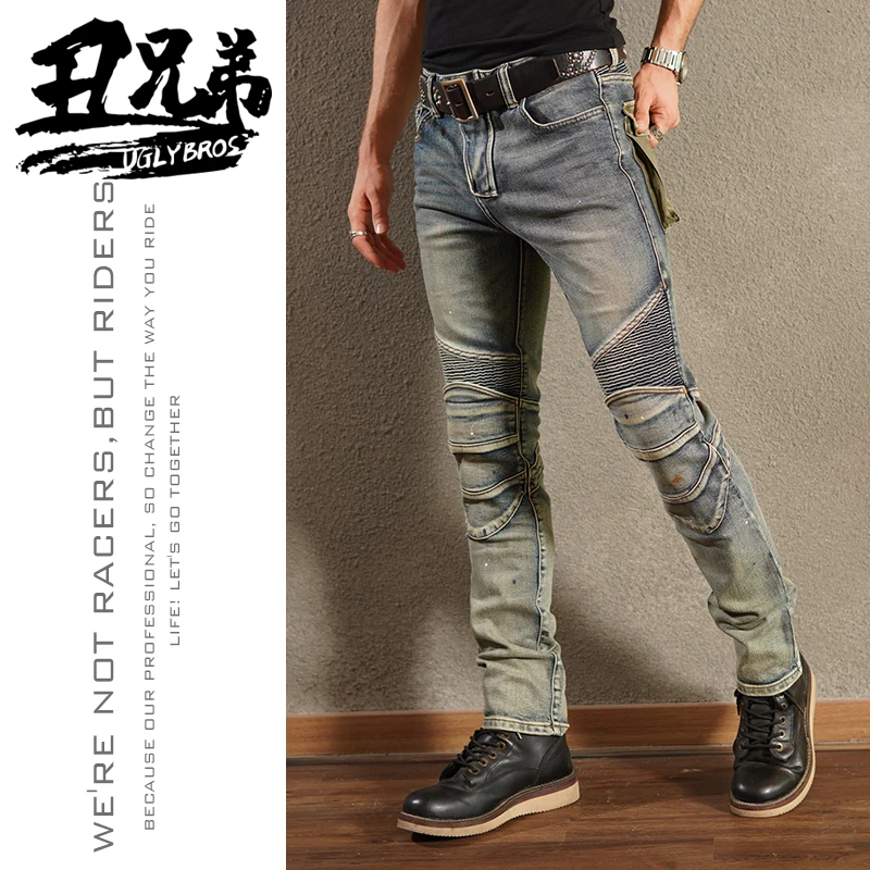 

Uglybros Comfortable Motorcycle Trousers Road driving Motorbike Pants Safety Protection Motocross Jeans Pantalones Moto