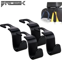 4pcs universal car seat headrest hook hanger storage organizer for handbag purse coat portable car interior accessories new