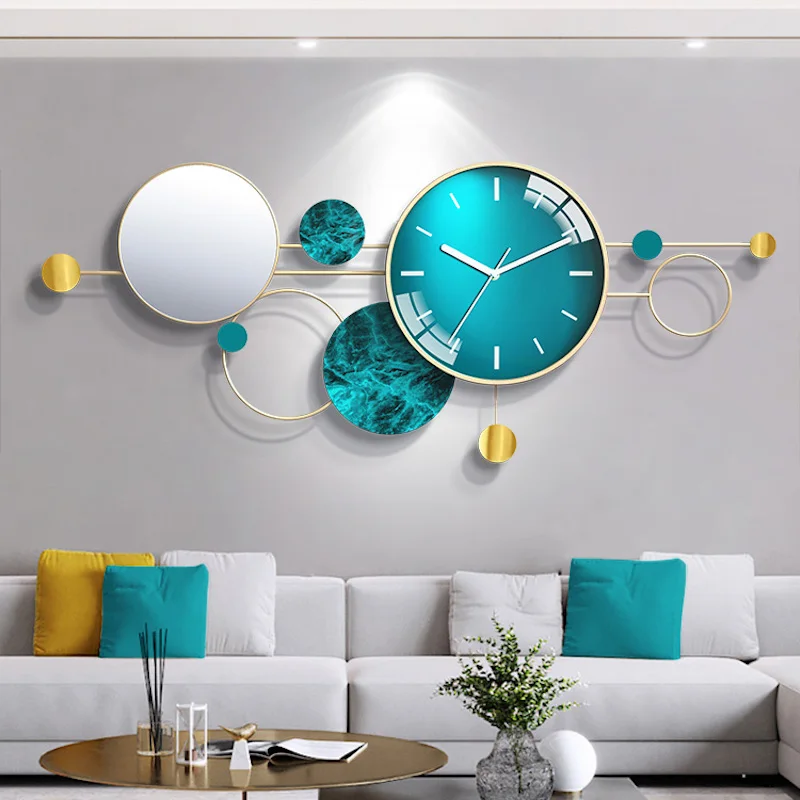 

Large Wall Clock Nordics Home Decoration Mute Wall Clocks Modern Design for Home Living Room Decoration Crafts Digital Watches