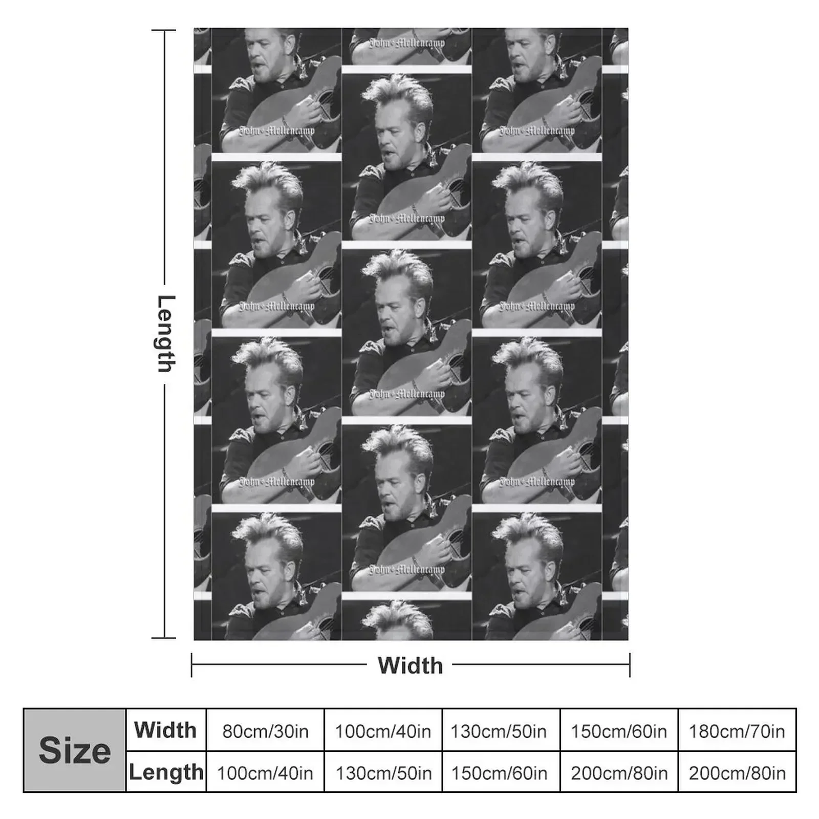 Изображение Berdendang Satu Nya John Design Singer Mellencamp Плед Косплей аниме Роскошные