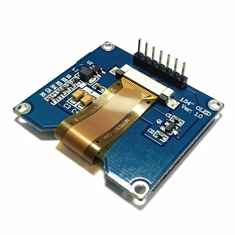 1.54 Inch 7PIN White OLED Screen Module SSD1309 Drive IC Compatible For SSD1306 IIC/SPI Serial Interface 128*64 | Электронные