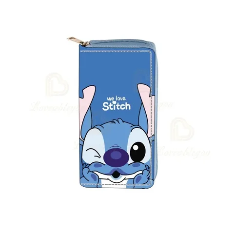 Lilo & Stitch кошелек Стич мужской кошелек мультфильм аниме Стич длинный модный кошелек для монет милые женские подарки