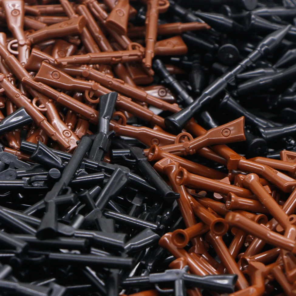 Детали, оружие, Вторая мировая война, фигурка солдата, оружие, мешок с песком, мини горячие игрушки, военное армейское снаряжение, аксессуары, строительные блоки