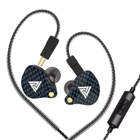 qkz vk4 wired earphone heavy bass in ear earphones with mic for most mobile phones tablets laptops mp3 detachable