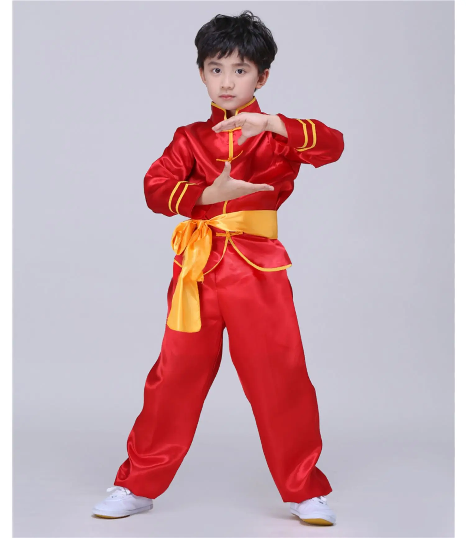 Костюм для боевых искусств рубашка брюки комплект детская одежда выступлений