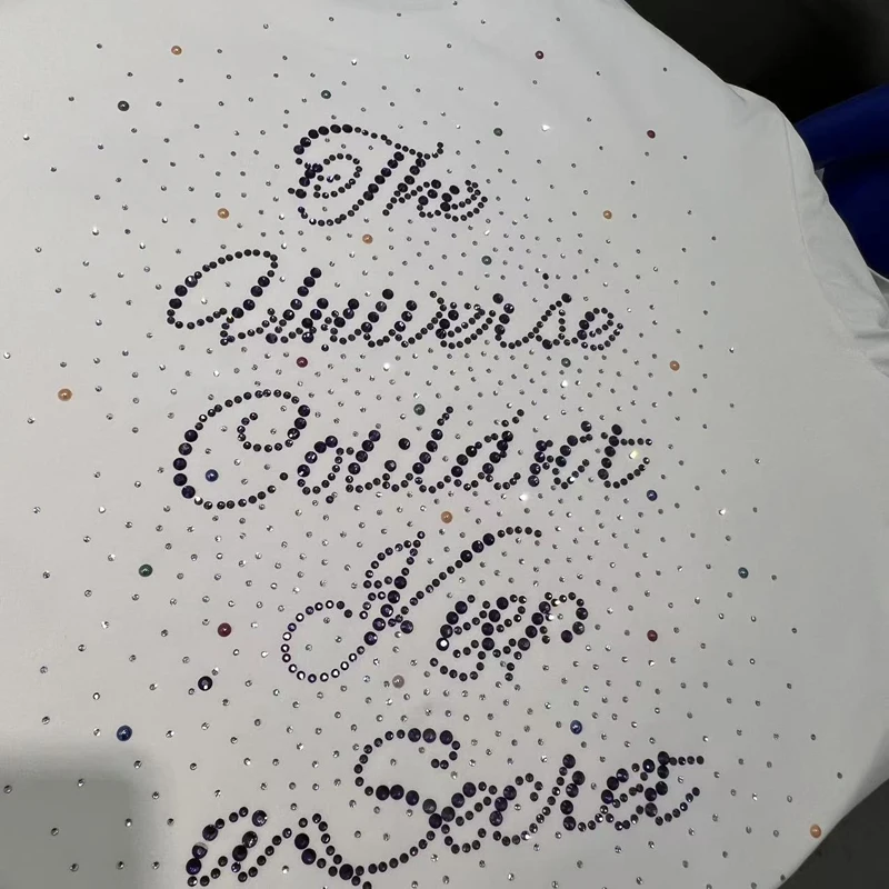 Фото Футболки GOODBRAND с принтом Broken Rhinestone Galaxy, летние хлопковые футболки с круглым вырезом и короткими рукавами для мужчин и женщин, повседневная уличная одежда, топы, футболки №5