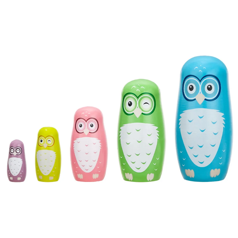 Decorate Nesting Dolls Toys Wooden Kids Toddler Crafts