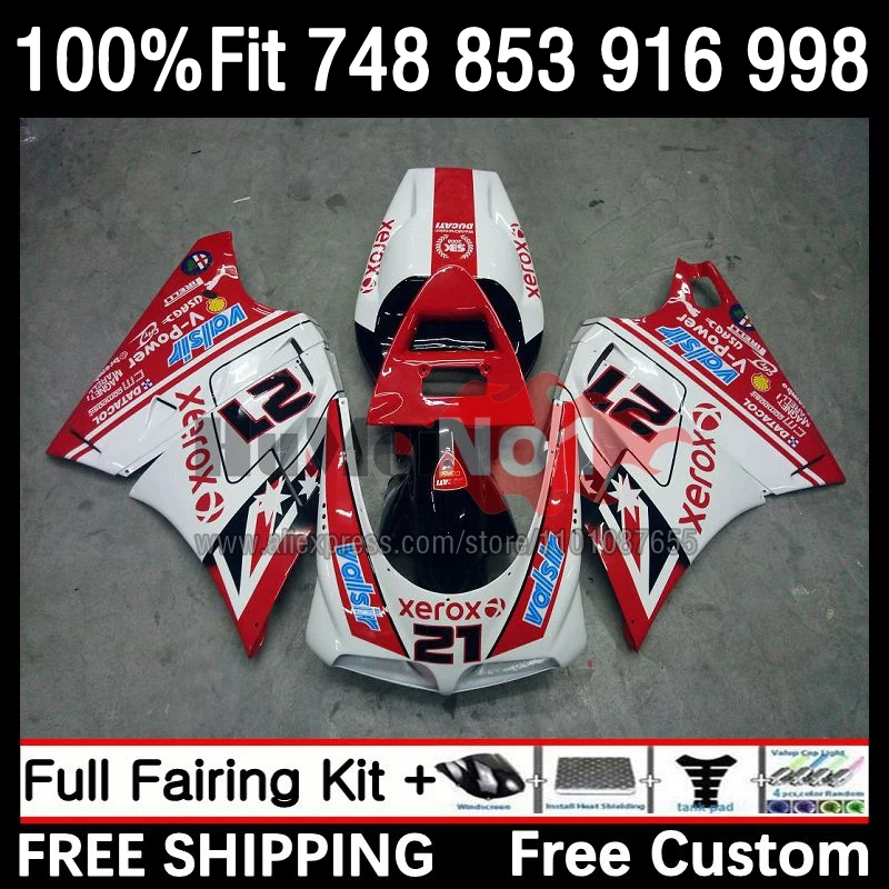 

Инжекционный обтекатель для DUCATI 748 853 916 53No.0 996 998 S R 748S 748R 998R 94 95 96 97 98 1999 2000 2001 2002 красный корпус завода