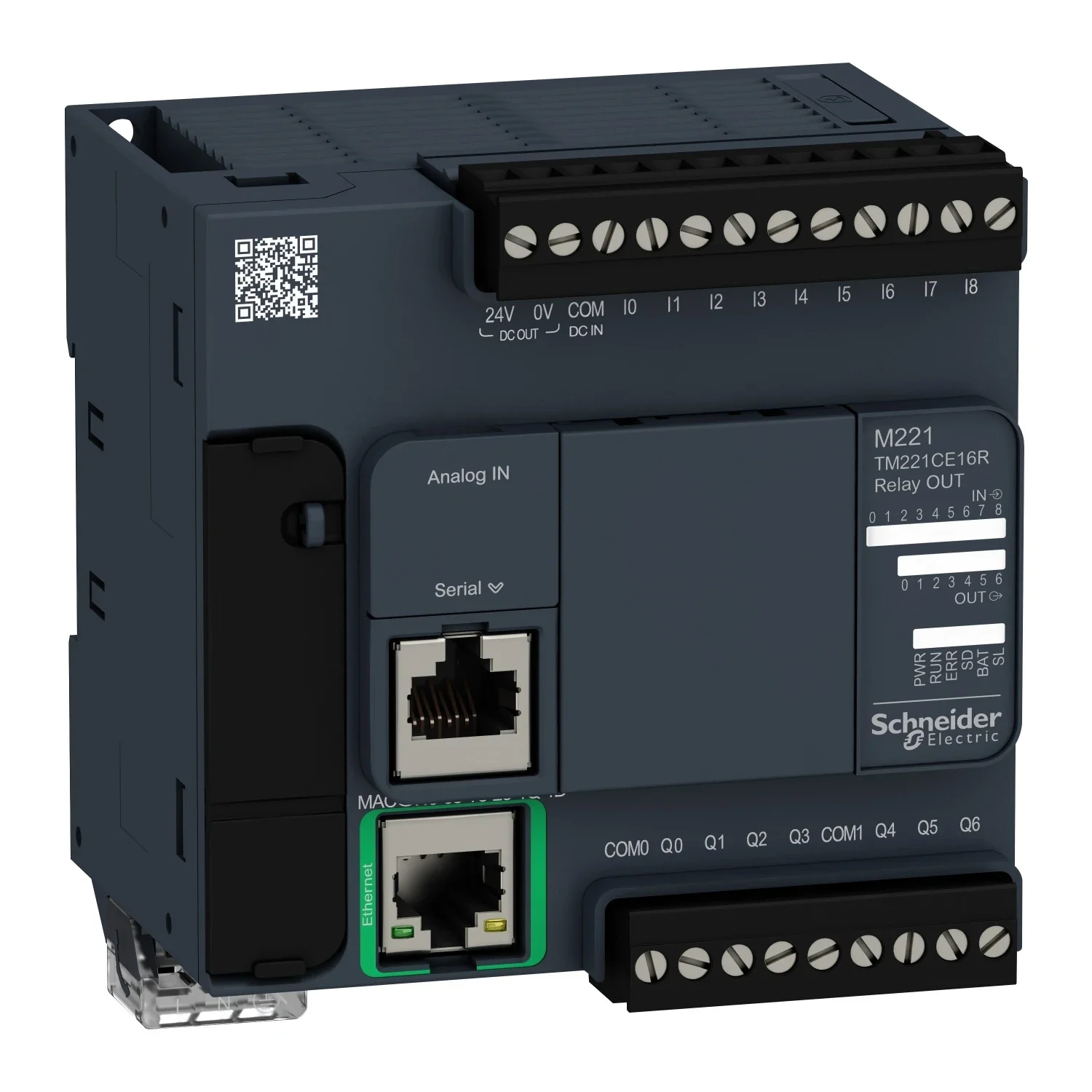 Фото Микроконтроллер Modicon M241, 40 входов/выходов, реле, Ethernet, TM241CE40R №3