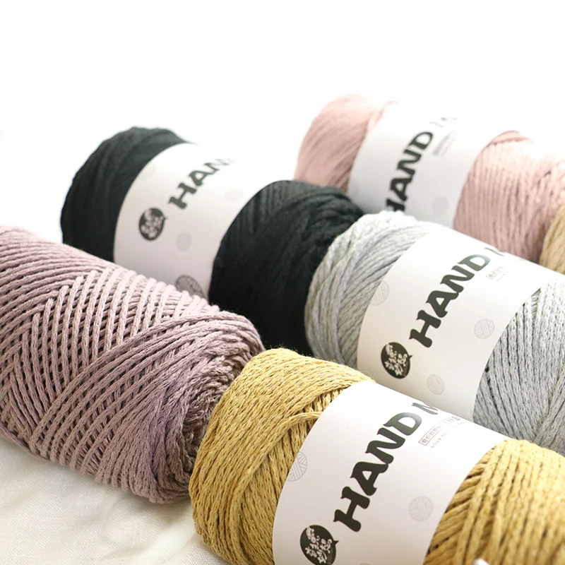 

150G/Ball Cotton Linen Yarn Threads for knitting 6 Strands of Hand-knitted Crochet Thread Bag Hat Cushion Material 2mm TJ8160