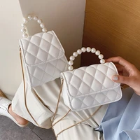 mini pearl tote bag 2020 fashion new high quality pu leather womens designer handbag travel chain shoulder messenger bag purses