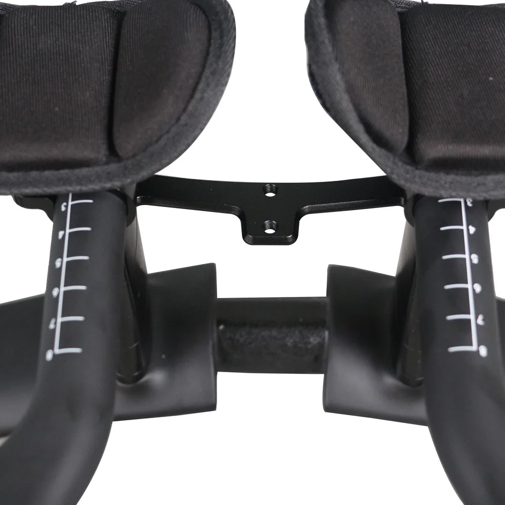 Черный глянцевый руль для триатлона TT Bar HB096 с удлинительной муфтой ширина 400 мм 420