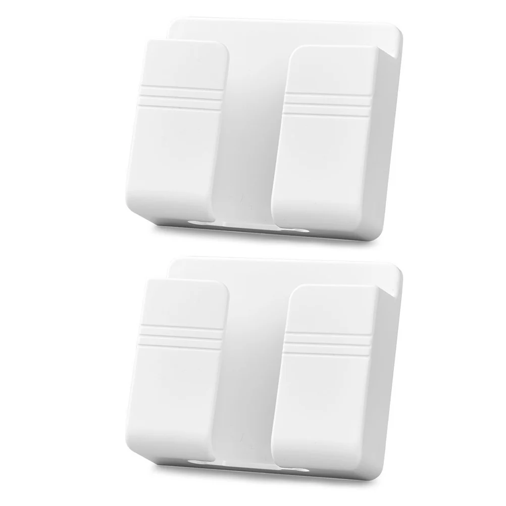 

2Pcs For Smartphones Cell Phone Stand Charging Holder Phone Holder Wall Mounted Damage-Free Wall Mount