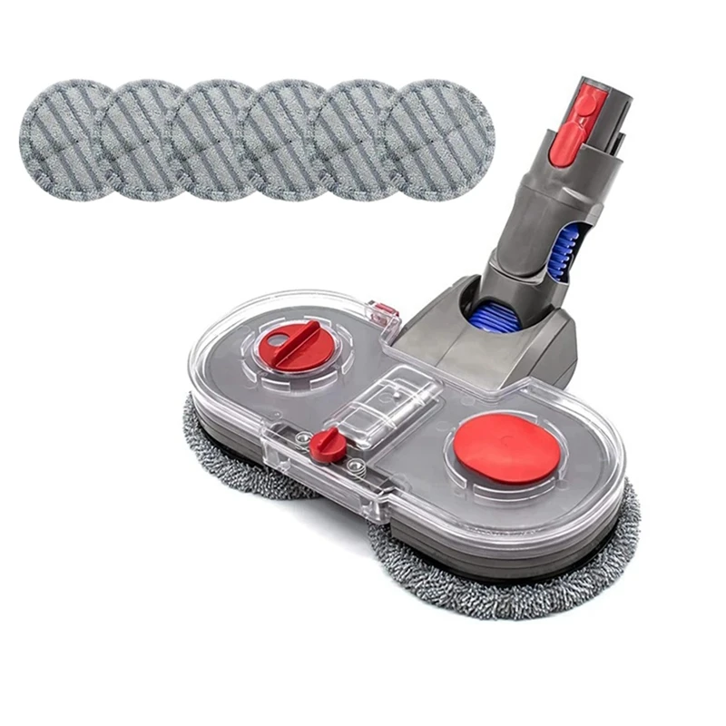 

Electric Mop Head Kit For Dyson V7 V8 V10 V11 V15 Vacuum Cleaner Parts Mop Attachment With Water Reservoir Cleaning Rag