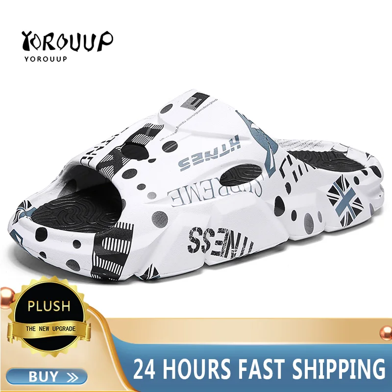 

2023 Summer New Couple Slippers Women's Home Slippers Thick Sole EVA Material High Quality Men's Slippers Soft Outdoor Slippers