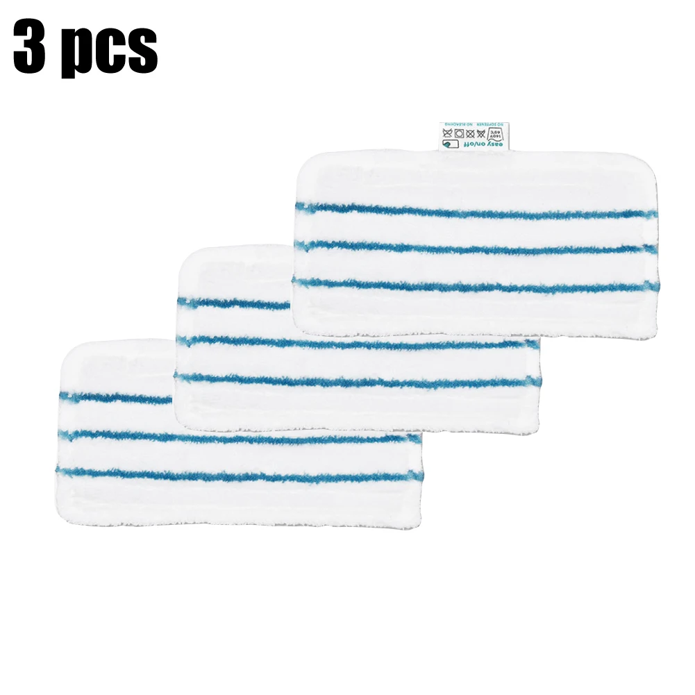 

3Pcs Washable Microfibre Steam For Beldray BEL01097 Mop Pads Steam Cleaner Vacuum Cleaner Parts Household Cleaning Tools