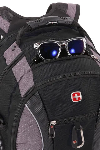 Рюкзак Swissgear 15'' чёрный/серый 35х23х48 см 39 л | Багаж и сумки