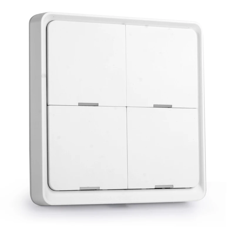 

4-позиционный кнопочный беспроводной переключатель Zigbee, панельный переключатель для умного дома, работает с приложением Tuya Smart Life