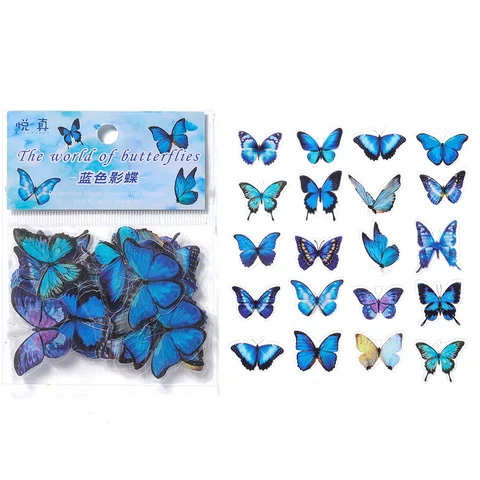 Набор наклеек бабочек AGCFABS для эпоксидной смолы