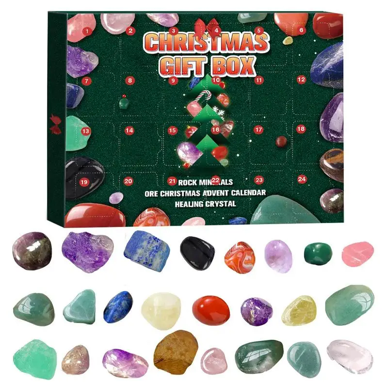 

Advent Calendar 2023 Kids Advent Calendar With Rocks Minerals Gemstones Complete Rock Collection Christmas Countdown Calendar