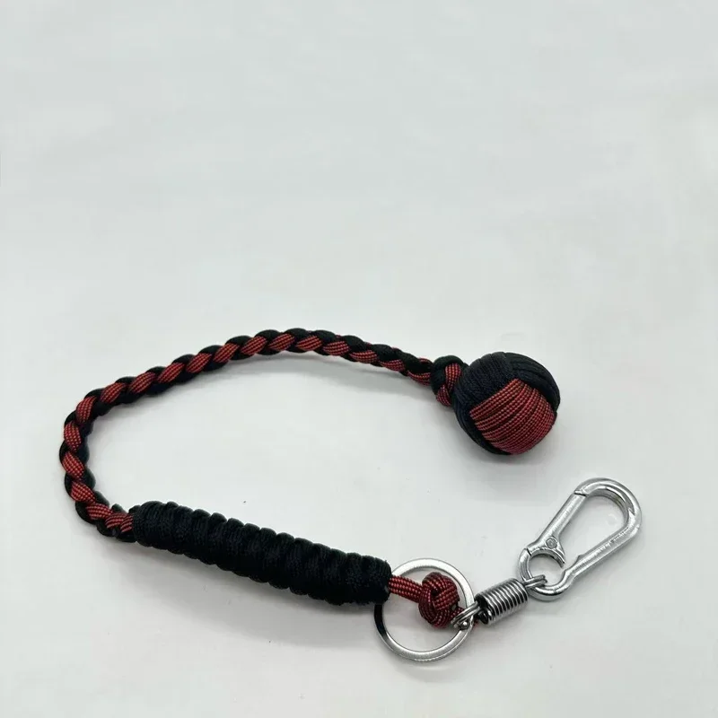 EDC 35 см DIY обезьяна кулак кнут браслет открытый самооборона веревка стальной шар