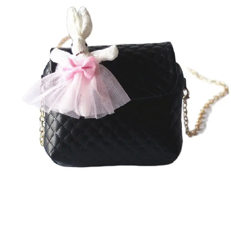 

PU Leather Cartoon Rabbit Children Coin Purse Cute Small Money Pouch Kids Mini Wallet Shoulder Crossbody Chain Bag for Girls