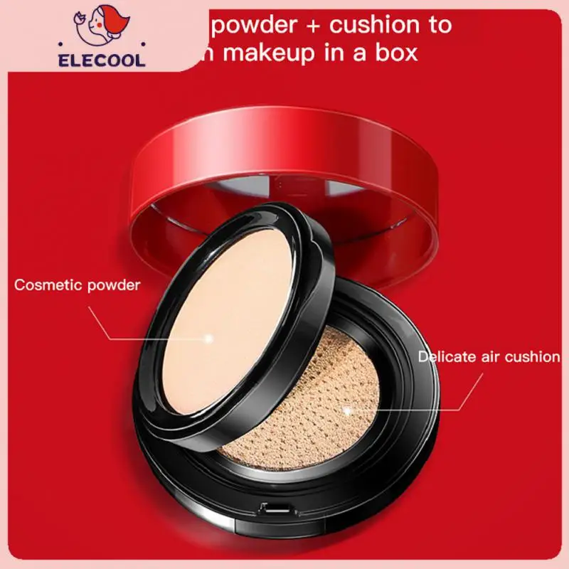 

2-IN-1 Air Cushion BB Cream Pressed Powder Combination Light Concealer Moisturizer Isolation Brighten Oil Control Lasting Makeup