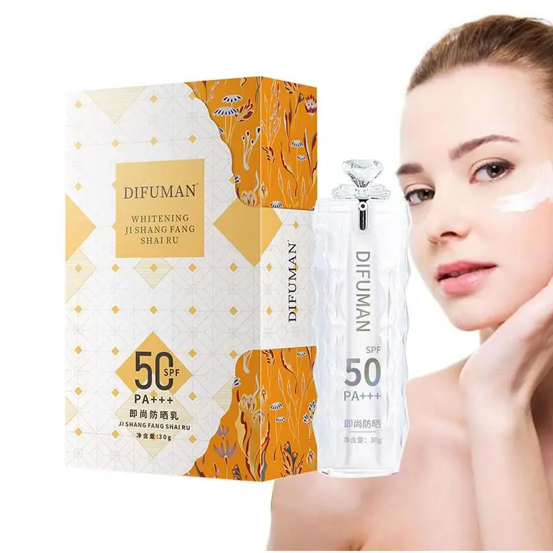 

Sunscreen Cream Oil-free Sun Screen Protector For Face And Body SPF50 PA Summer Sunscreen Refreshing Feel UVA/UVB Sun Protection