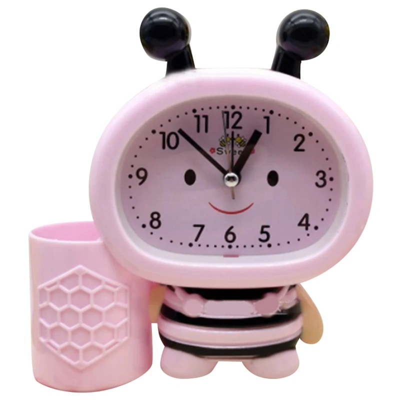 

LICG Creative Pen Holder Alarm Clock Electronics Clock Children Gift Clock Bedroom Office Living Room Decoration